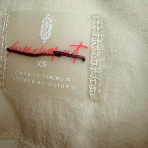 NWT Free People FP Movement Off The Bleachers Coach’s Jacket in Cream XS - Picture 6 of 6